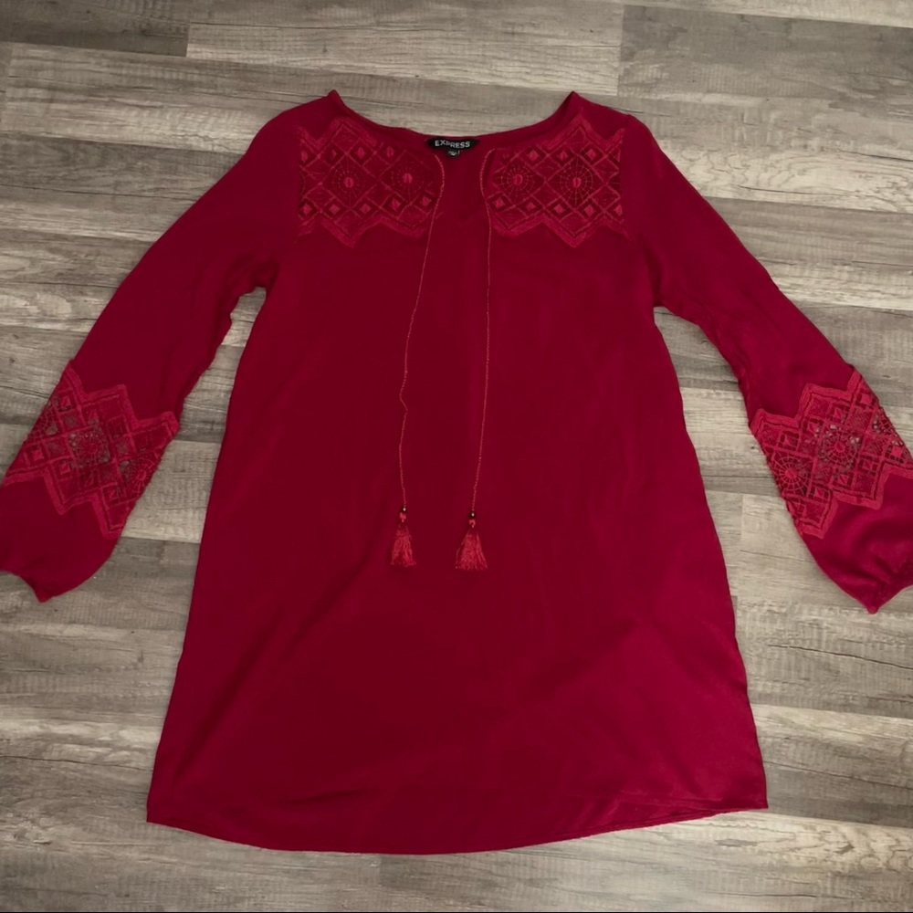 ‼️EXPRESS‼️Raspberry Red Mini Dress Size XS